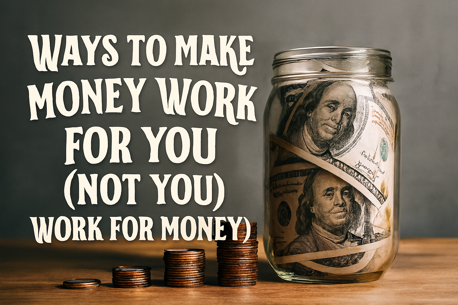 Ways to Make Money Work for You (Not You Work for Money)